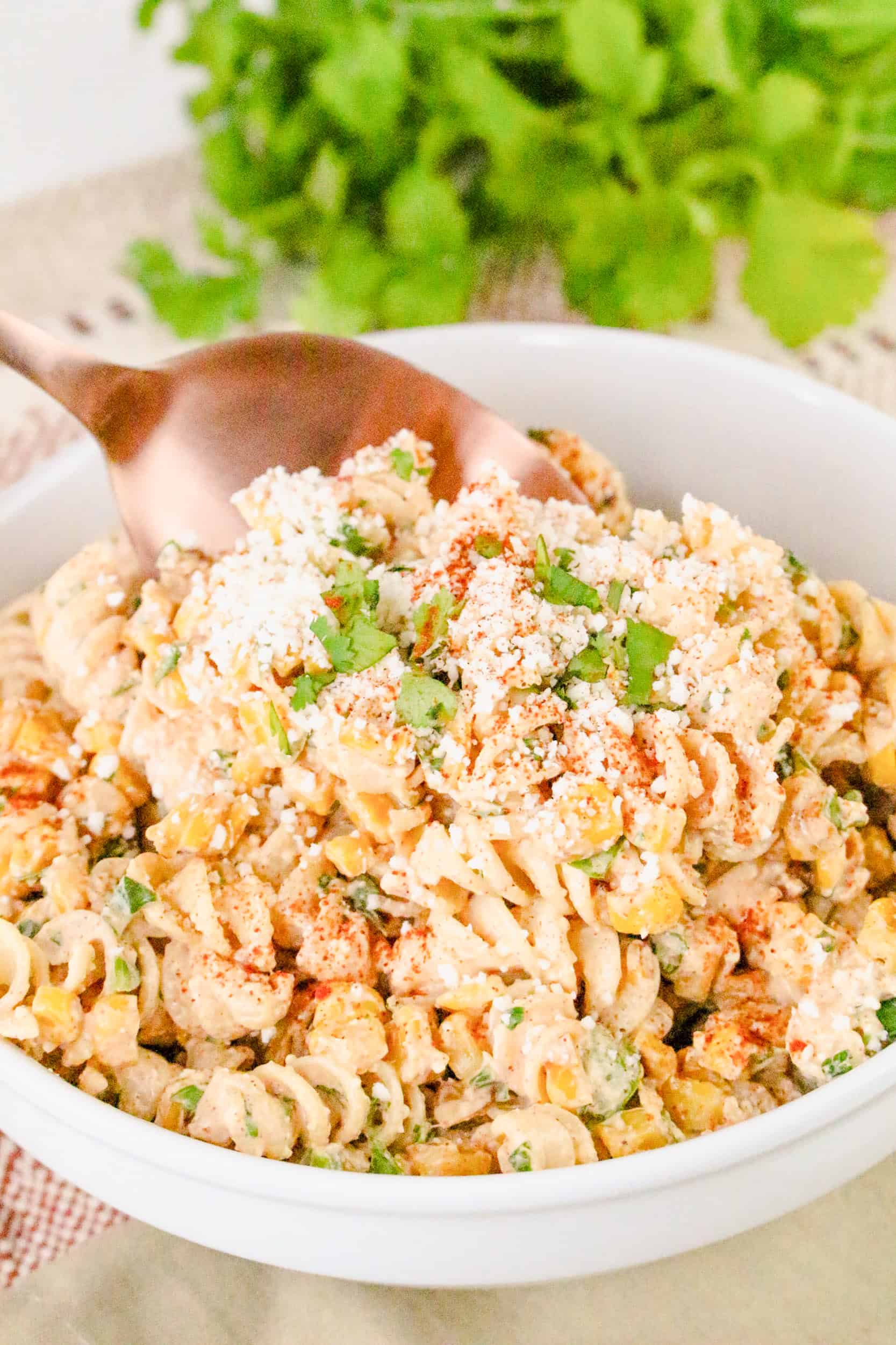 mexican street corn pasta salad